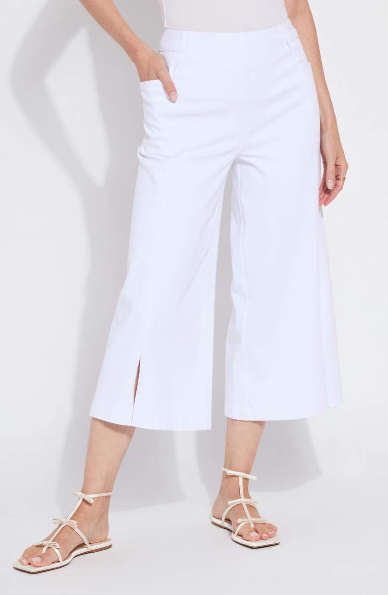 Lysse Fiorella Stretch Knit Denim Culottes, Alternate, color, 