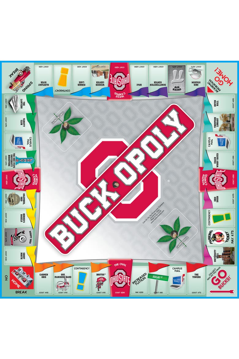Buckopoly Monopoly Board Game, Alternate, color, Multicolored
