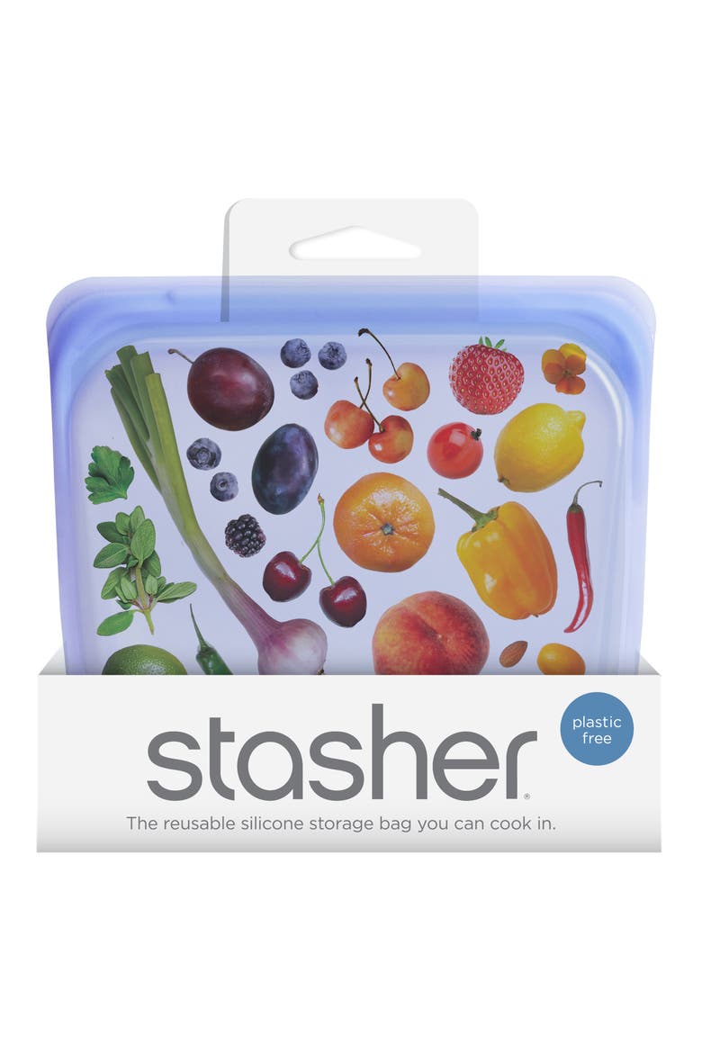 Sandwich Reusable Silicone Storage Bag, Alternate, color, AMETHYST