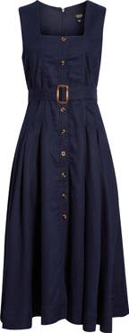 CeCe Belted Midi Dress