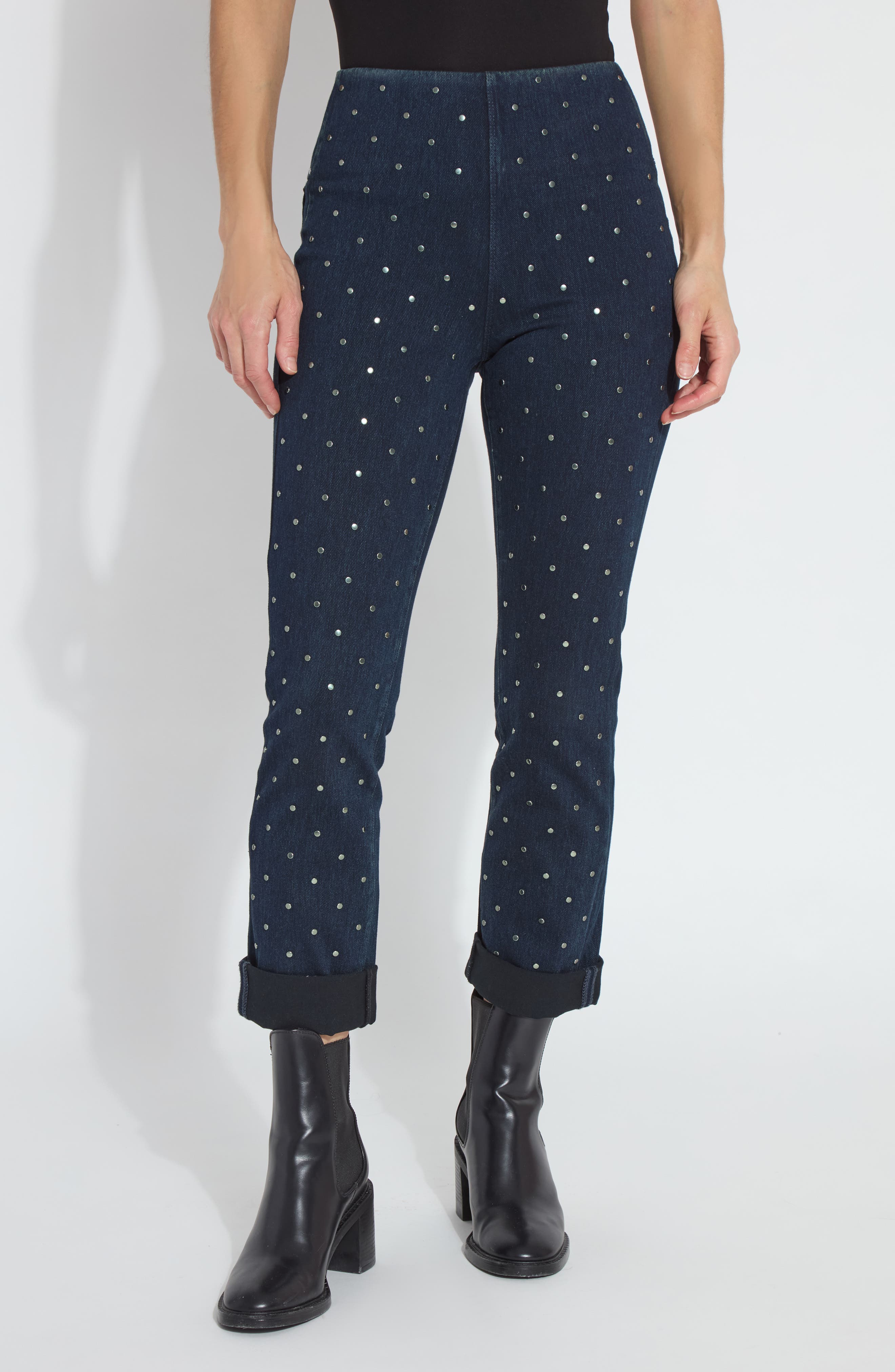 Lysse Studded Boyfriend Denim Pants