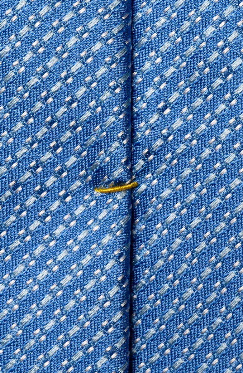 Eton Light Blue Textured Solid Silk Tie, Alternate, color, Light Blue