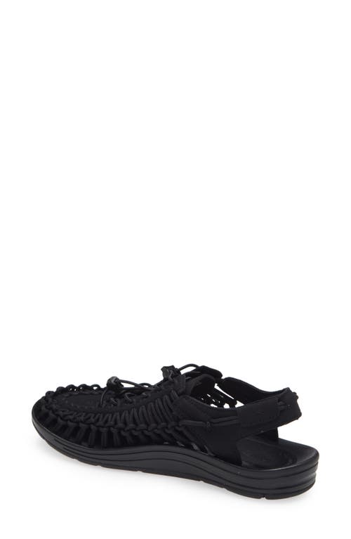 Keen Uneek Slingback Sandal In Black/black