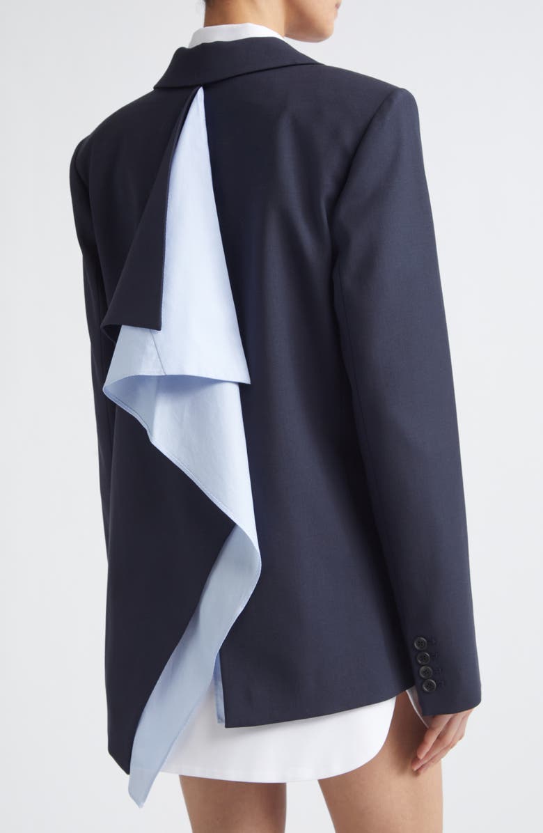 MONSE Back Cascade Blazer, Alternate, color, Midnight