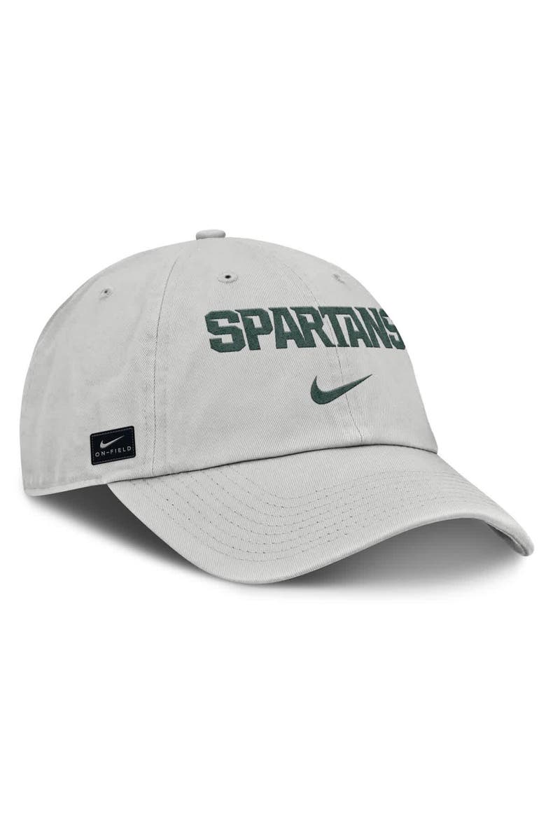 Nike Men's Nike Gray Michigan State Spartans 2025 On-Field Gameday Club Adjustable Hat, Alternate, color, Gray