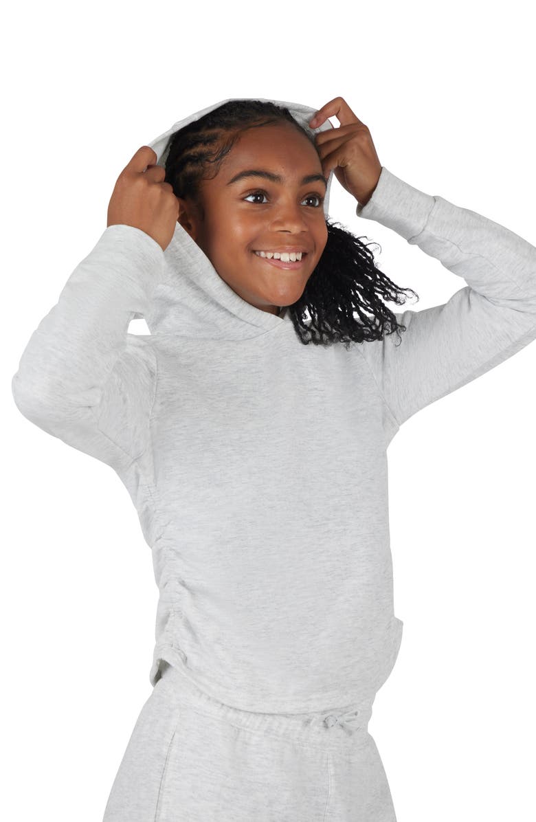 YOGALICIOUS Kids' Brushed Terry Hoodie & Joggers Set, Alternate, color, 
