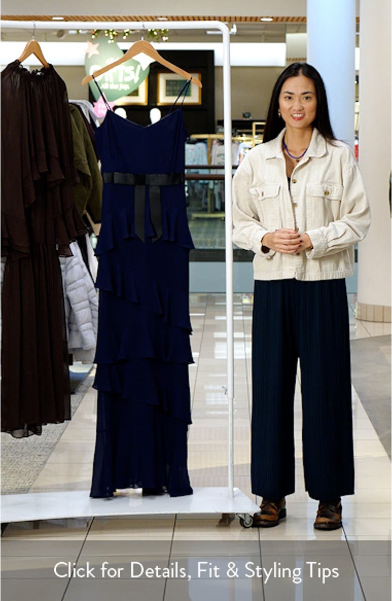 Beth Tiered Ruffle Gown, sales video thumbnail