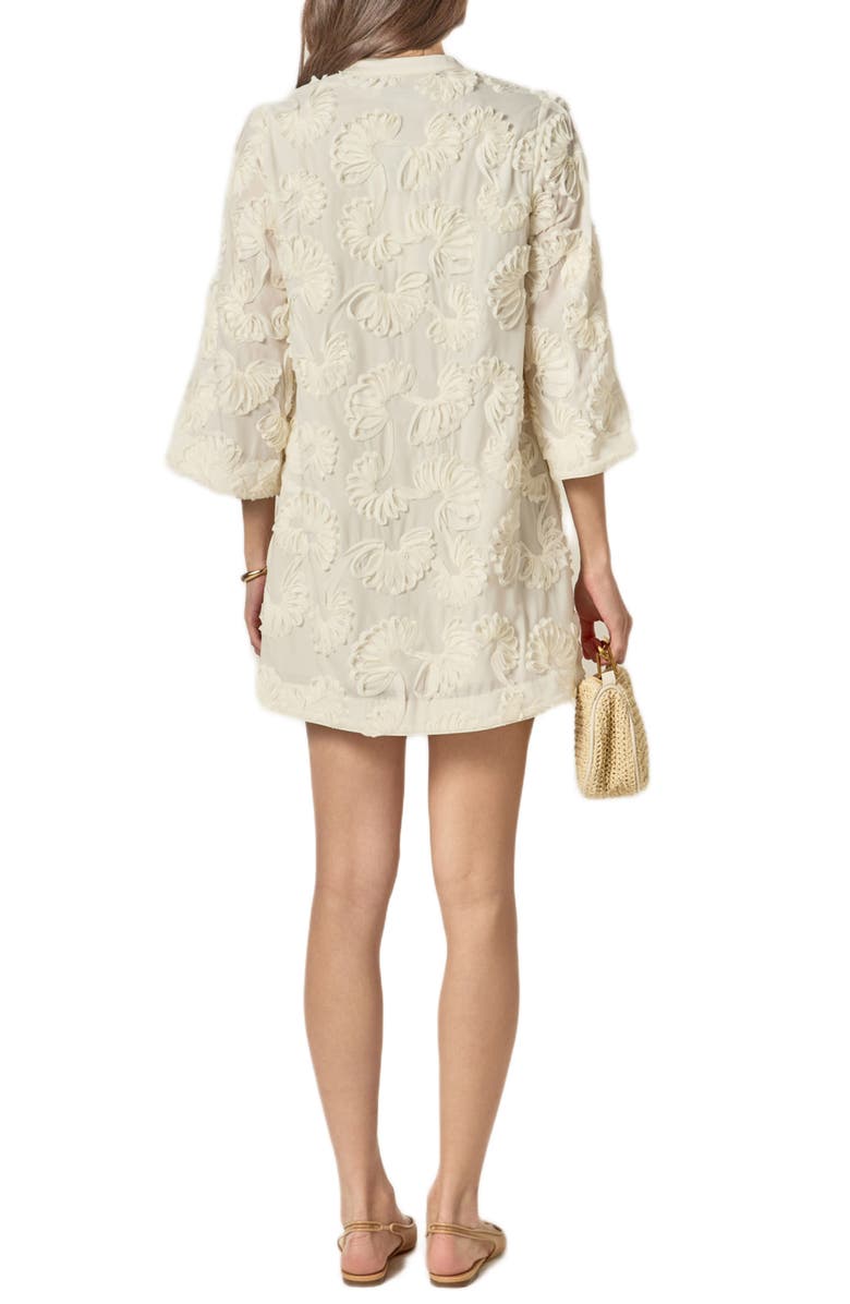 English Factory Ribbon Appliqué Shift Minidress, Alternate, color, 