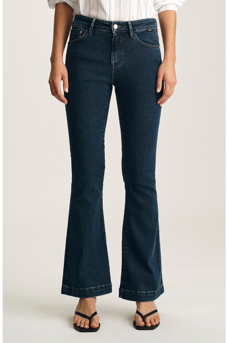 Sydney Mid Rise Flare Jeans, Main, color, DARK SUPERSOFT