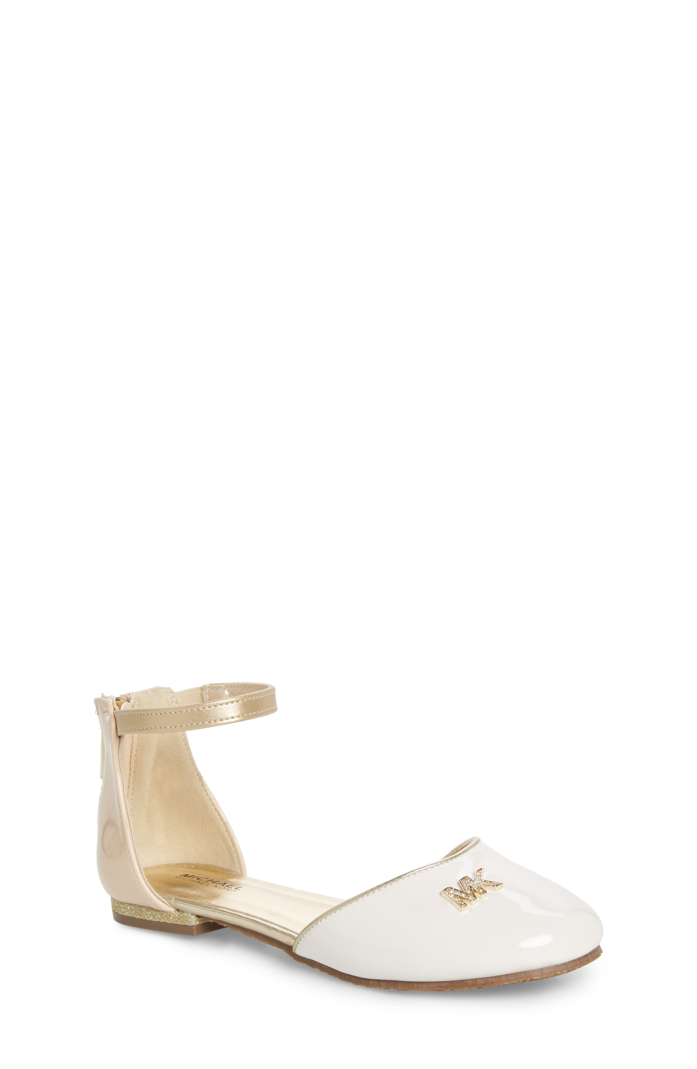 MICHAEL Michael Kors Kitten Kaisa Glitter Heel Sandal, Main, color, 