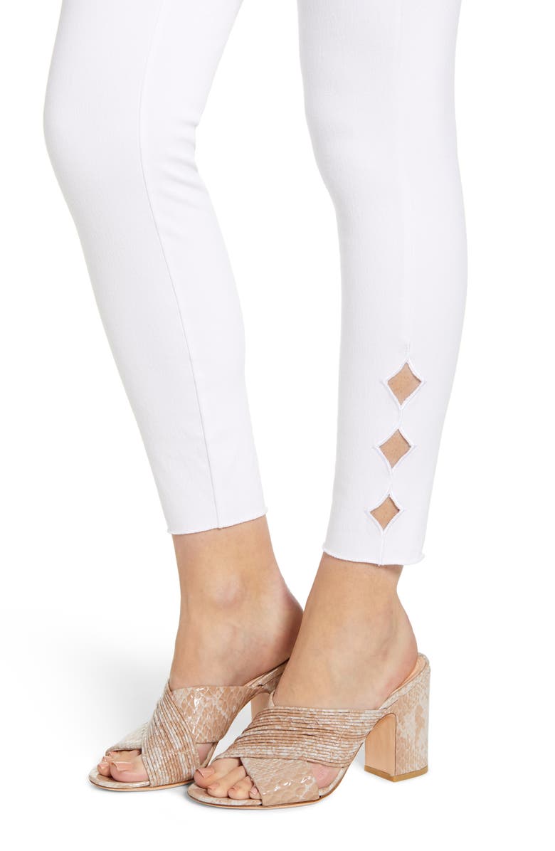 Lysse ́ Side Scallop Crop Denim Leggings, Alternate, color,