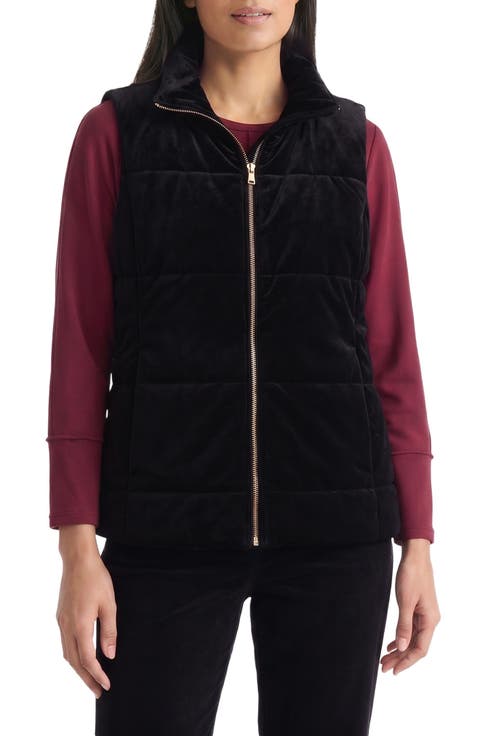 Quilted Velvet Vest