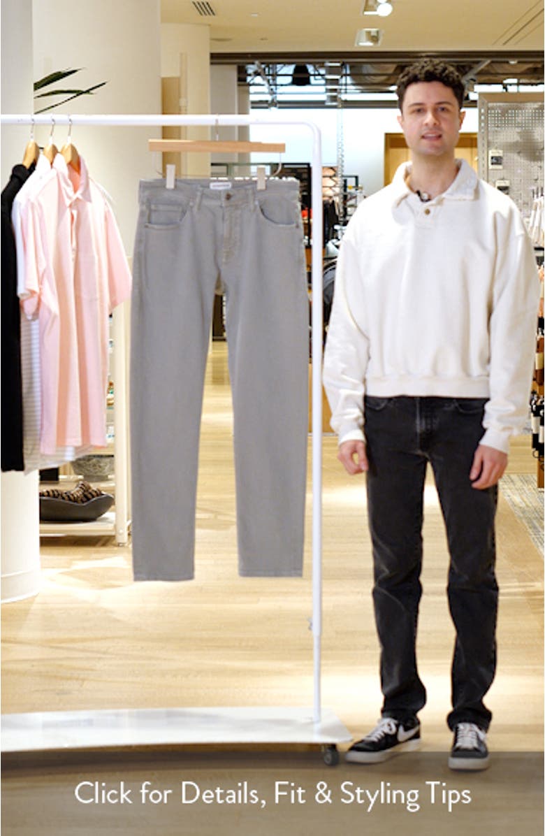 Slim Straight Leg Jeans, sales video thumbnail