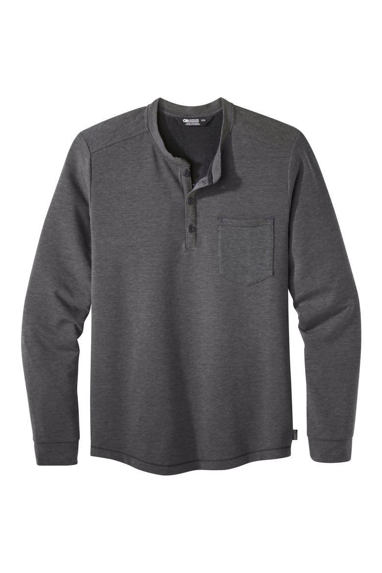 Aberdeen Long Sleeve Pocket Henley, Alternate, color, BLACK HEATHER