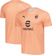 PUMA Men's Puma Light Orange AC Milan 2025/26 Pre-Match dryCell Training Jersey
