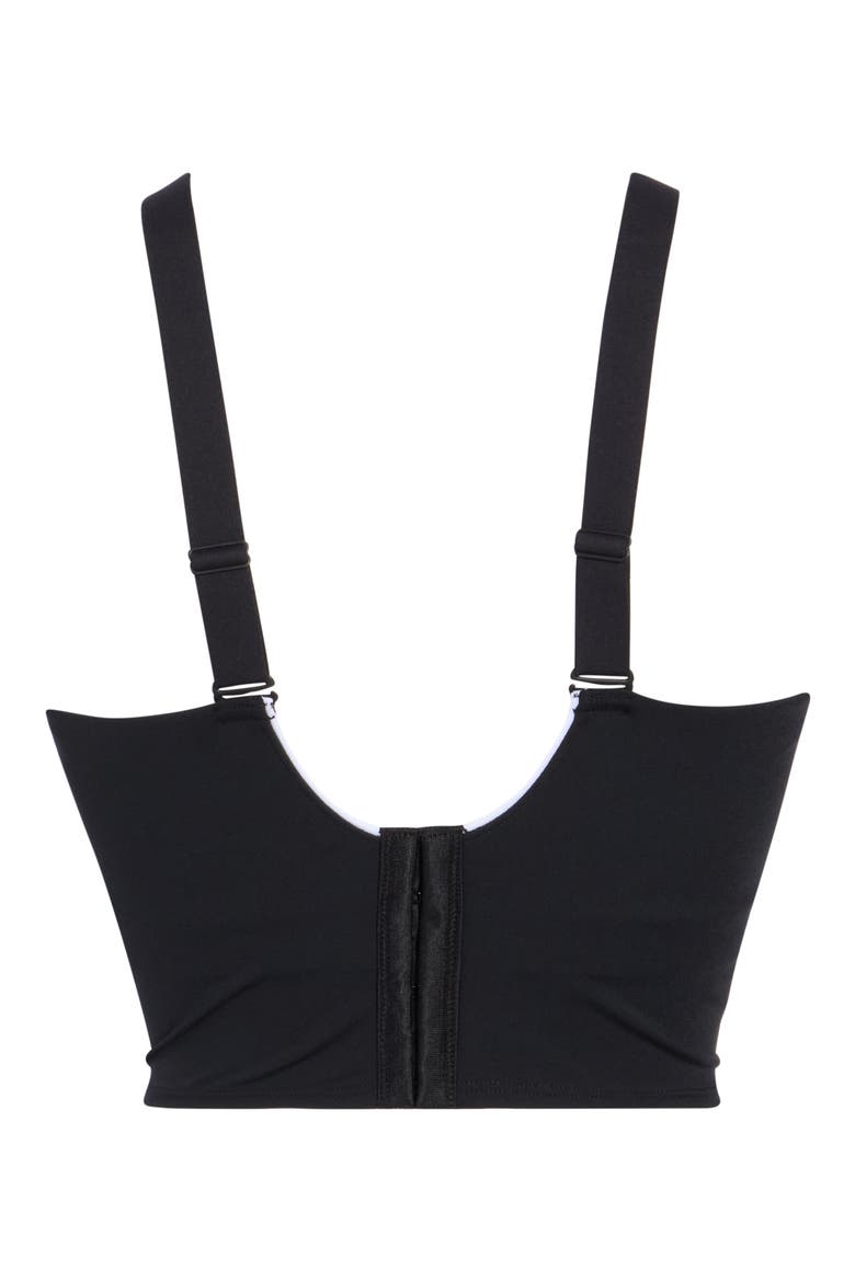 Explore Built-In Bra Tank Top, Alternate, color, BLACK/ WHITE