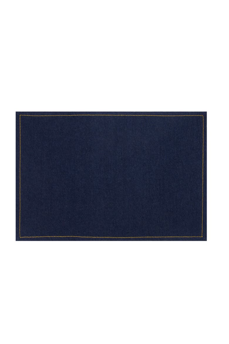 Denim Placemats Set of 6, Alternate, color, Blue