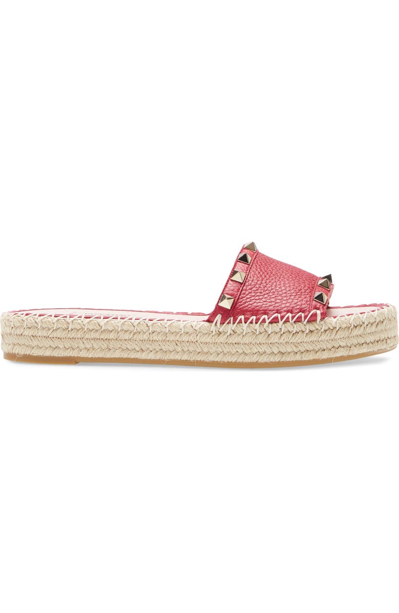 Valentino Garavani Rockstud Espadrille Slide, Alternate, color,