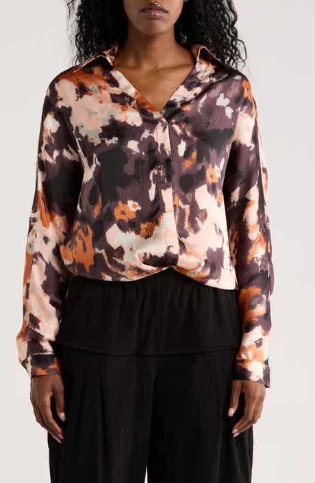 PATRIZIA LUCA Ruched Front Top