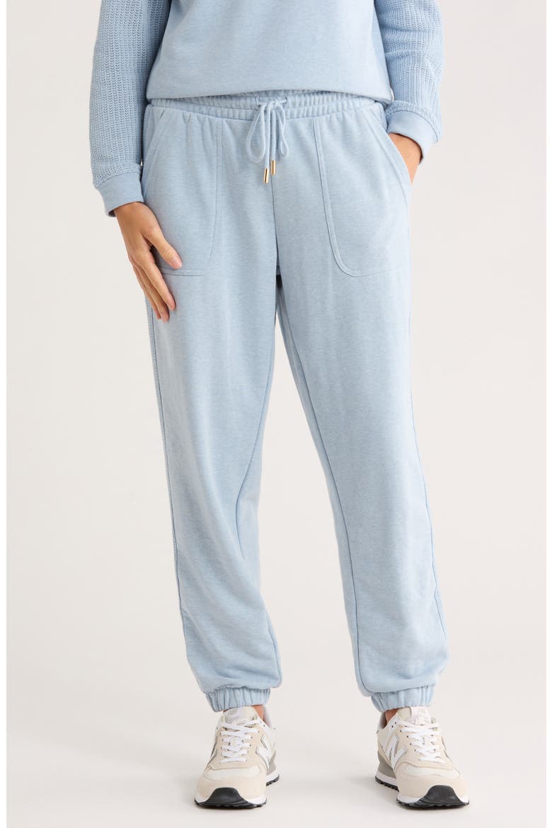 Side Trim Joggers, Main, color, FADED DENIM