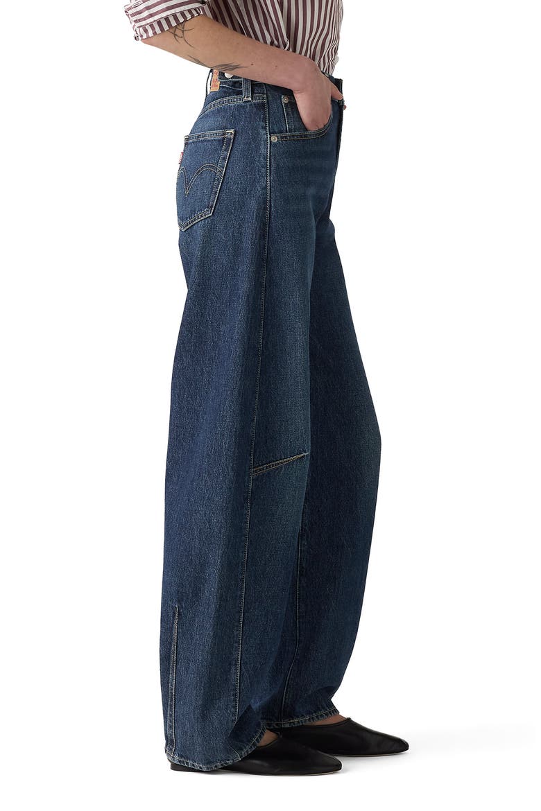 Cinch High Waist Barrel Jeans, Alternate, color, NEW SHADES