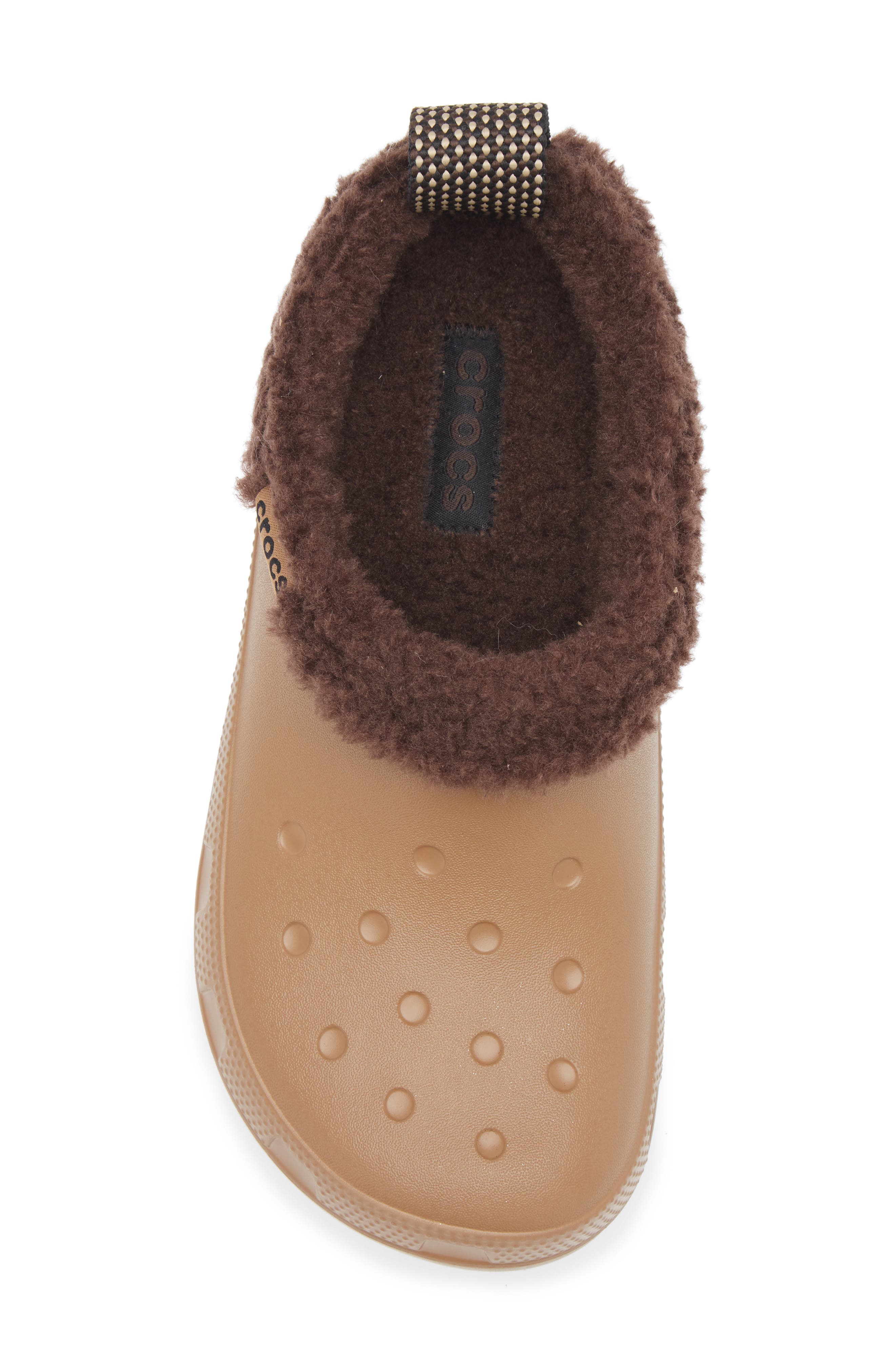 CROCS Classic Fleece Lined Shorty Clog, Alternate, color, Sepia