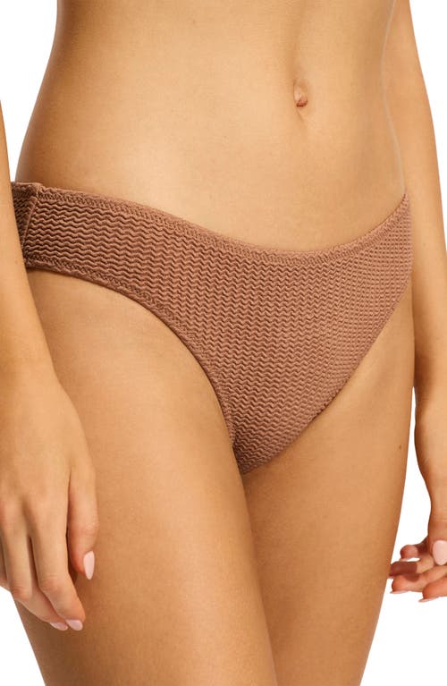 Seafolly Sea Dive Hipster Bikini Bottoms In Bronze