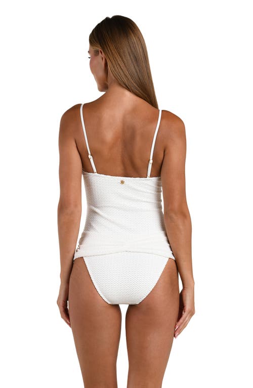Sunshine 79 Flora Flair One-piece Swimsuit In White