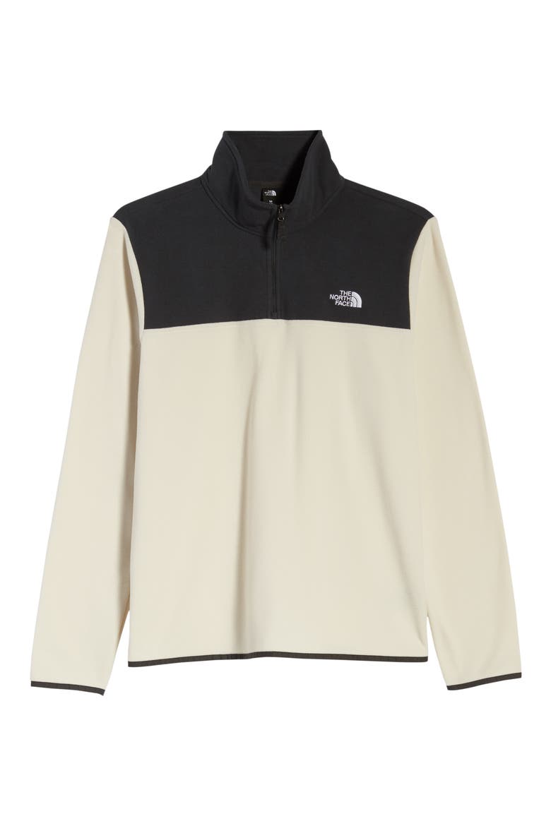 TKA Glacier Quarter Zip Fleece Pullover, Alternate, color, VINTAGE WHITE/ ASPHALT GREY
