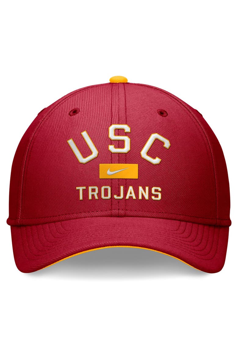 Men's Nike Cardinal USC Trojans Primetime Rise Swoosh Flex Hat, Alternate, color, Cardinal