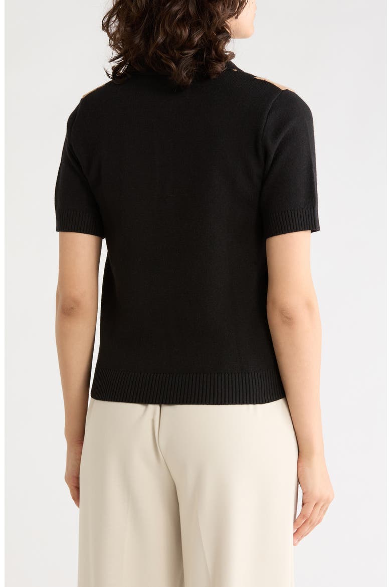 Argyle Polo, Alternate, color, BLACK BARLEY