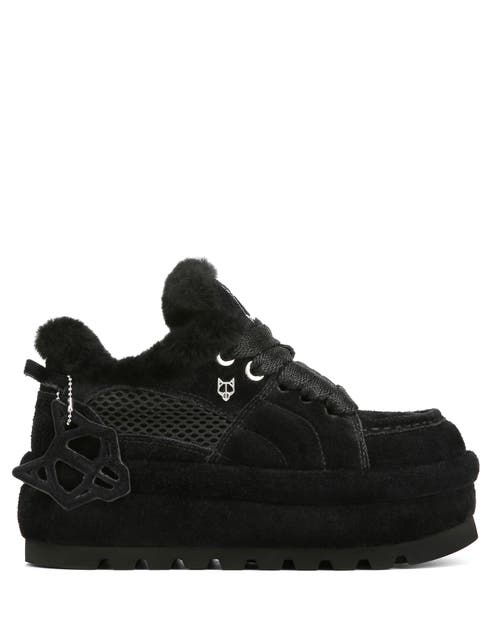 Naked Wolfe Beau Suede Boot In Black