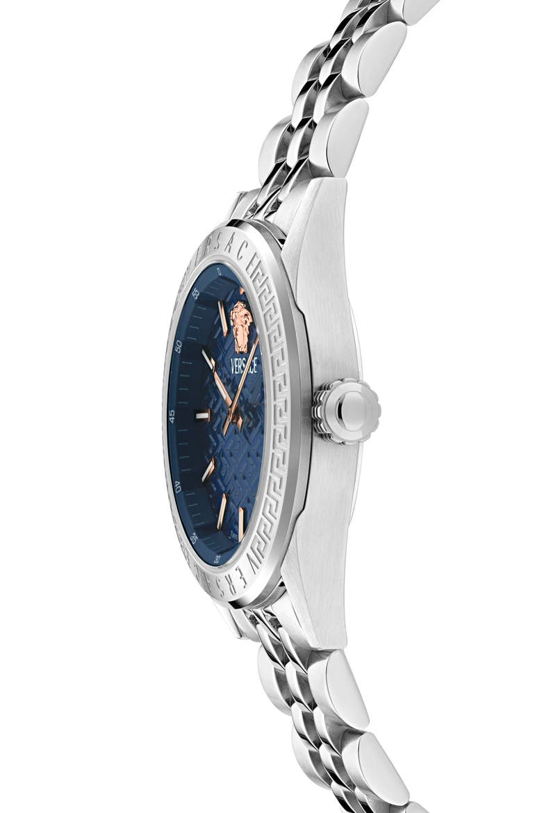 V-Code Bracelet Watch, 36mm, Alternate, color, STAINLESS STEEL