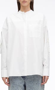 3.1 Phillip Lim Cotton Poplin Shirt with Sleeve Ties