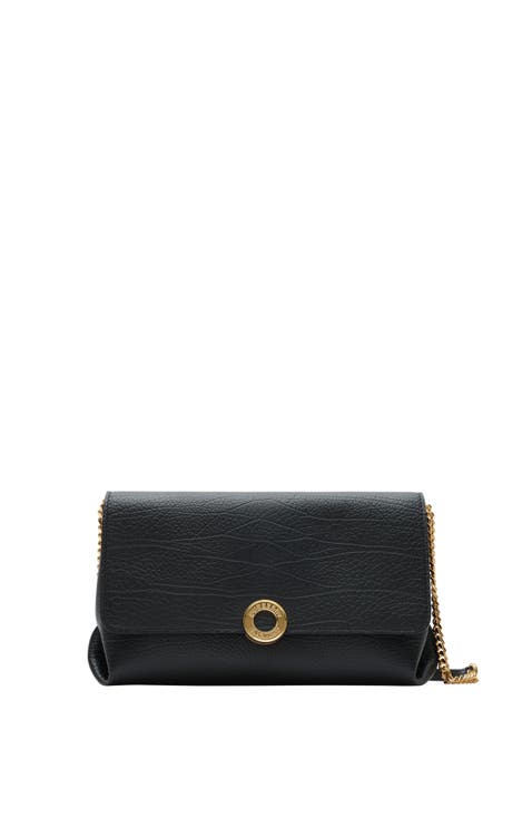 Leather Chain Strap Clutch