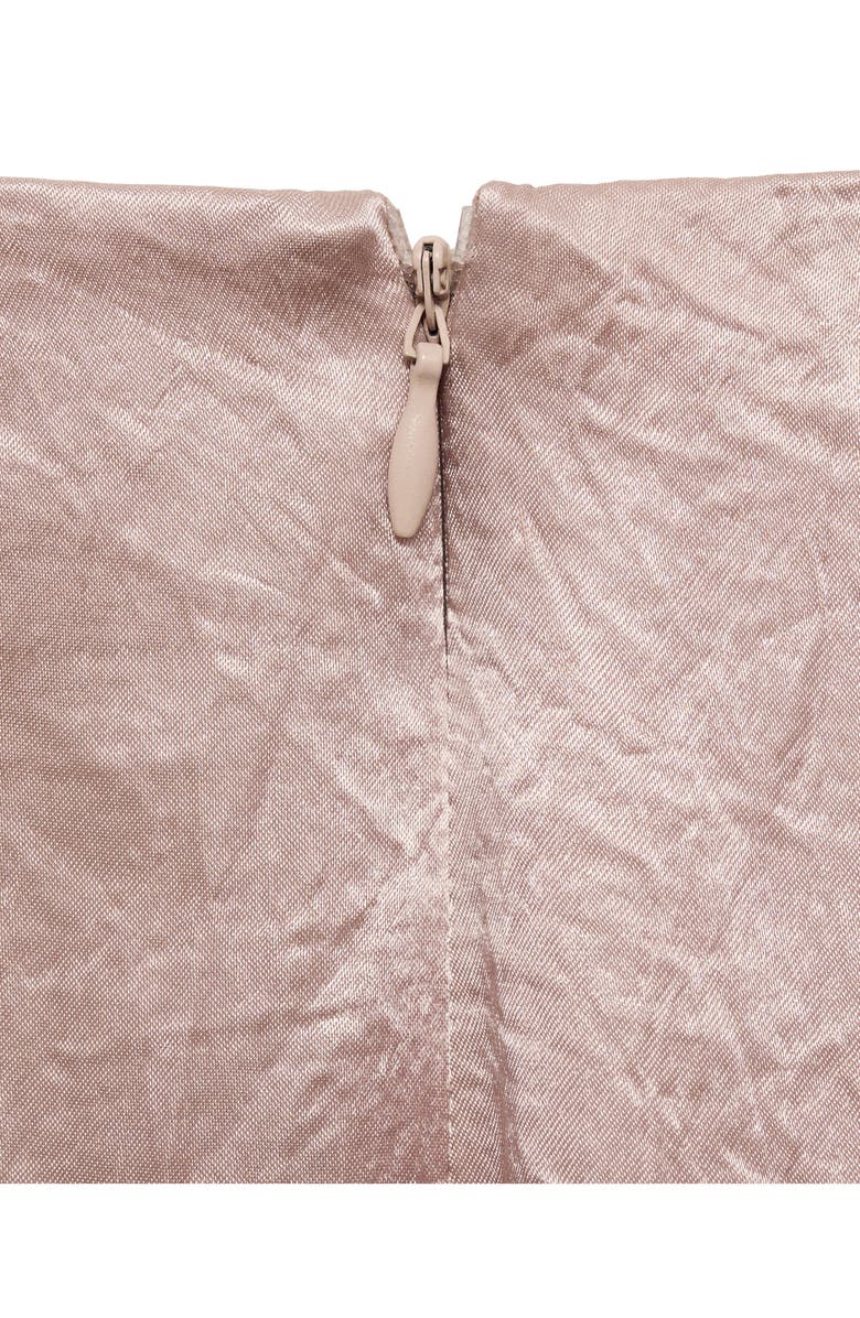 MANGO Crinkle Satin Wide Leg Pants, Alternate, color, Pastel Pink