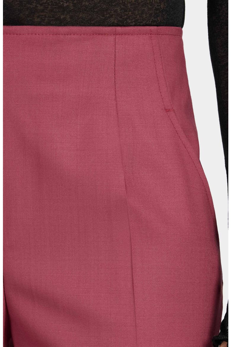 Della Wool Stretch Straight Leg Pants, Alternate, color, CRUSHED BERRY