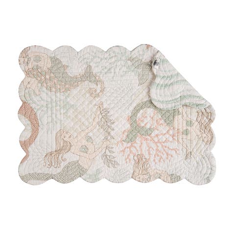 Mystic Echoes 100% Cotton Quilted Set of 6 Placemats 13" x 19"