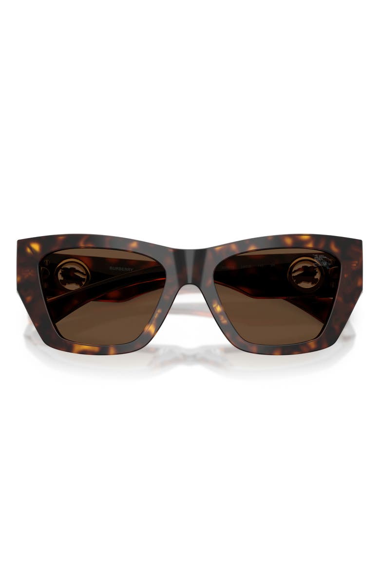 Burberry 54mm Cat Eye Sunglasses, Alternate, color, Dark Havana / Dark Brown