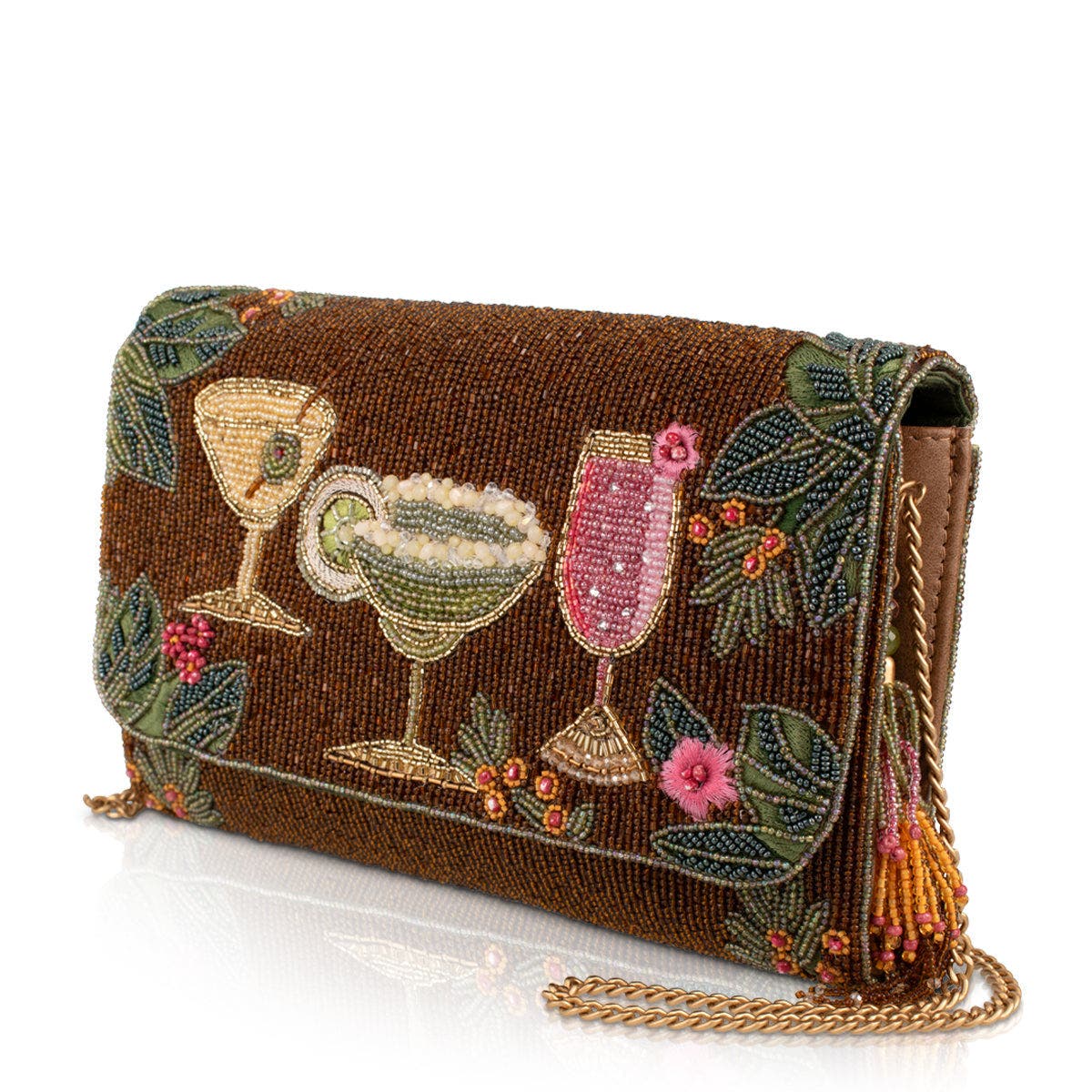 Cheers to Paradise Crossbody Handbag, Alternate, color, Brown