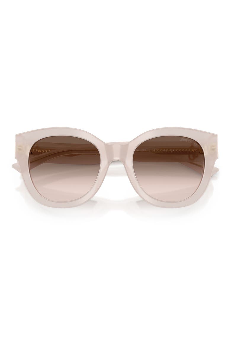 51mm Round Sunglasses, Alternate, color, OPALINE TAUPE / PINK / GREY