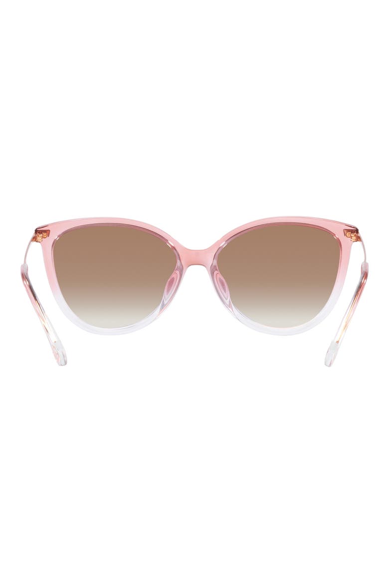 Dupont 58mm Gradient Cat Eye Sunglasses, Alternate, color, ROSE GOLD