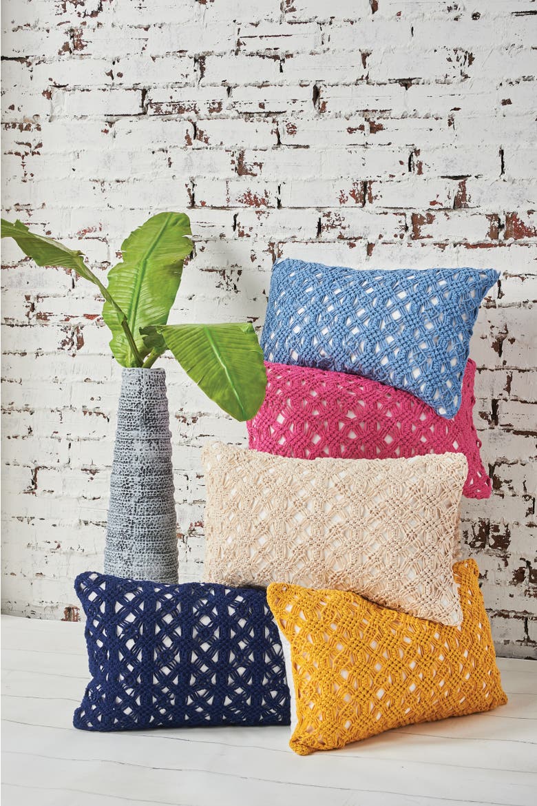 Clyde Handcrafted Accent Pillow, Alternate, color, Yellow