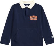 Billionaire Boys Club Kids' Kiri Long Sleeve Cotton Graphic Polo