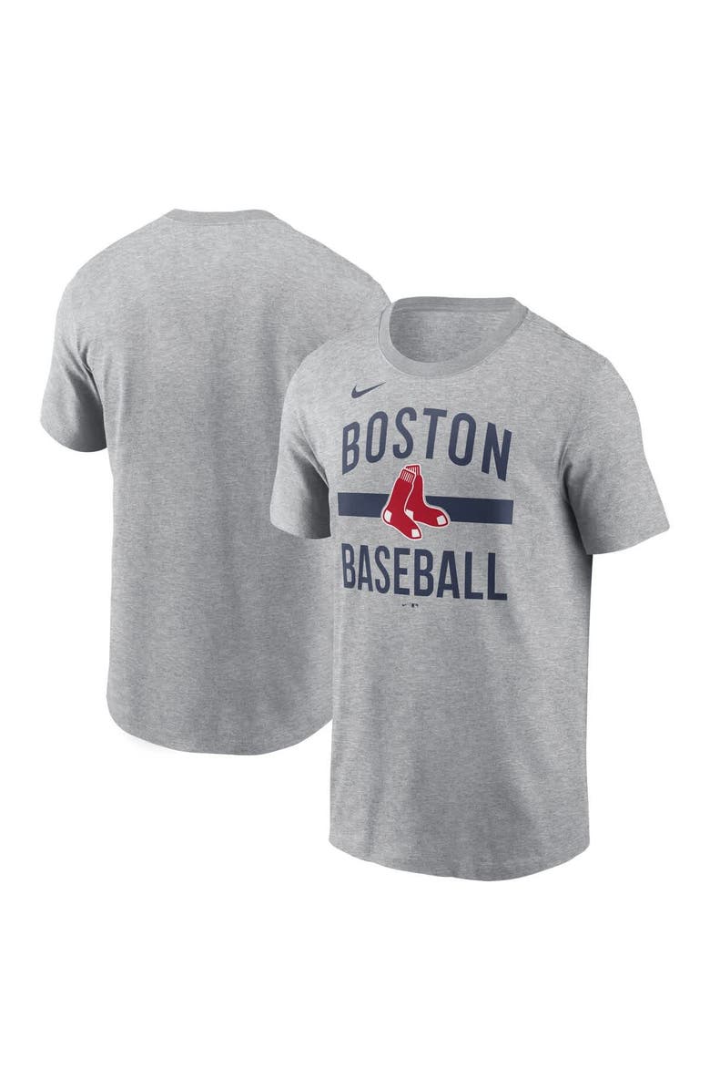 Nike Men's Nike  Heather Gray Boston Red Sox Arched T-Shirt, Main, color, Heather Gray