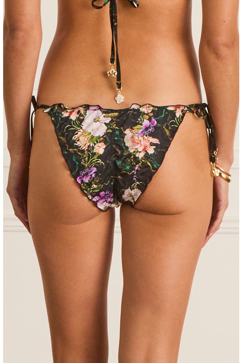 Lettuce Edge Bri Tie Side Pant Bikini Bottom, Alternate, color, Black