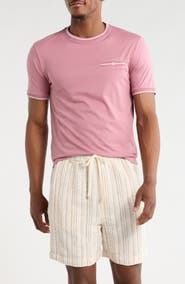 DENIM AND FLOWER Tipped Pocket T-Shirt