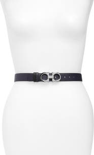 FERRAGAMO Salvatore Ferragamo Double Gancio Reversible Leather Belt