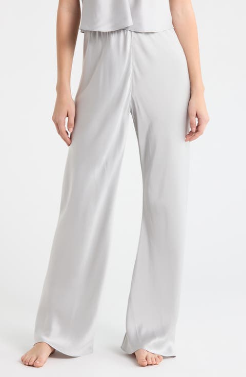 Bias Cut Washable Silk Pajama Pants