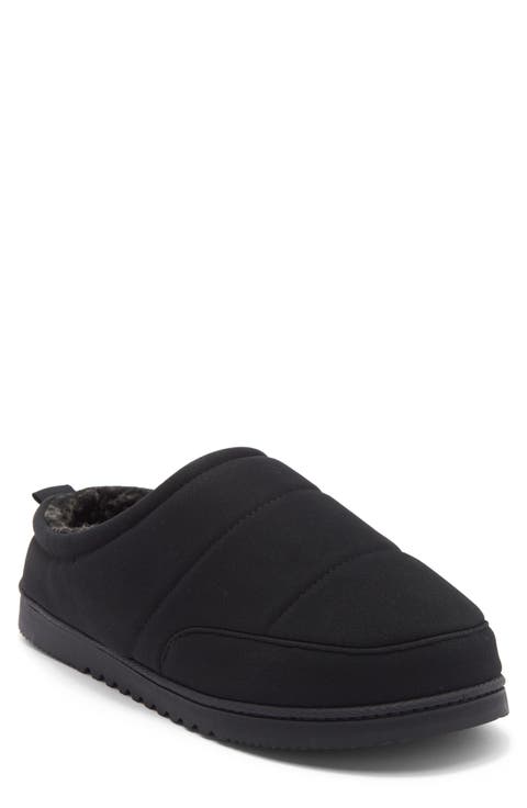 Keller Faux Shearling Lined Quilted Clog Slipper (Men)